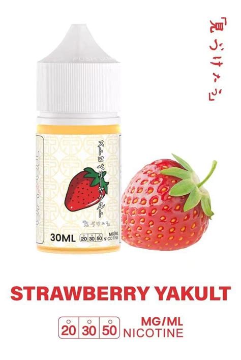 Iced Strawberry Yakult Sữa Chua Dâu Tây Lạnh By Tokyo Salt Nic