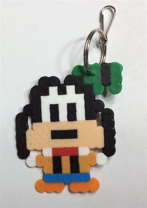 Mickey Mouse and Friends Perler Bead Keychain - Etsy