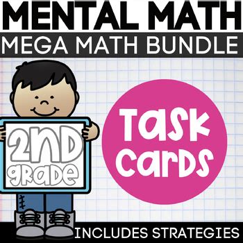 2nd Grade Mental Math Task Cards Mega Bundle By Serendipity Math Shop