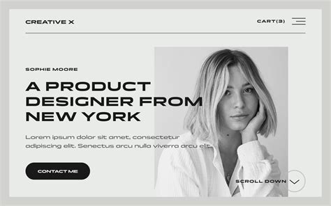 Minimal Portfolio Webflow Template Creative X Brix Templates