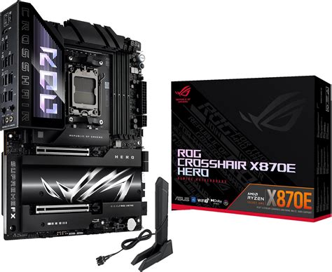 Asus Rog Crosshair X870e Hero Amd Atx Motherboard 1822 Power Stages Ddr5 Pcie 50 Next Gen