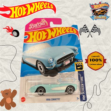 LeHuong Diecast Xe mô hình Hot Wheels Tỉ Lệ 1 64 1956 Corvette Barbie Màu Xanh Shopee Việt Nam