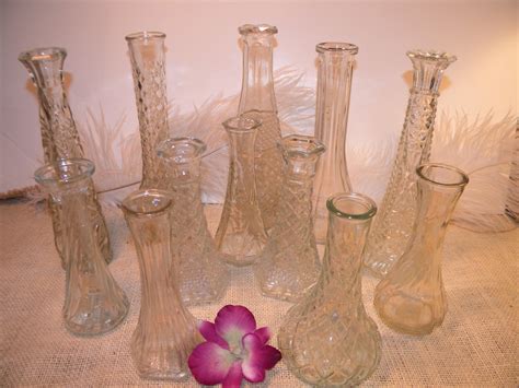 Set Of 12 Assorted Vintage Ornate Clear Glass 6 By Morrelldecor