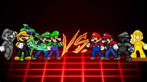 [kof Mugen] Team Luigi Vs Team Mario Youtube