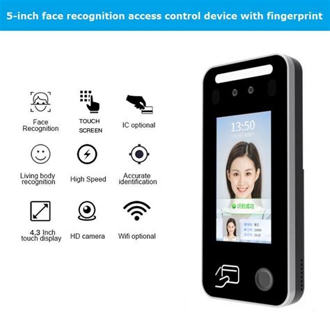 Biometric Inch Touchscreen Face Recognition Terminal With Rfid And