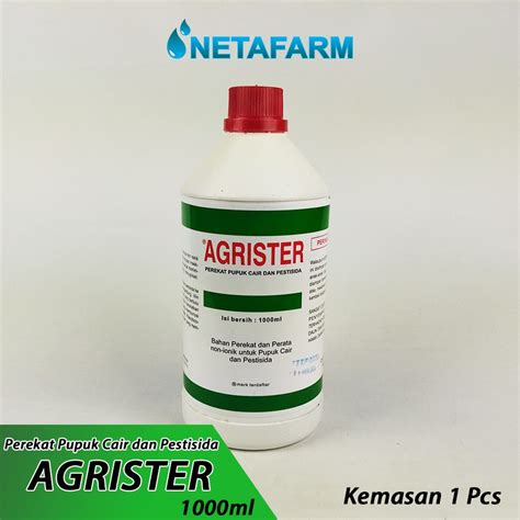 Jual Perekat Perata Pupuk Cair Dan Pestisida AGRISTER 1000ml 1pcs