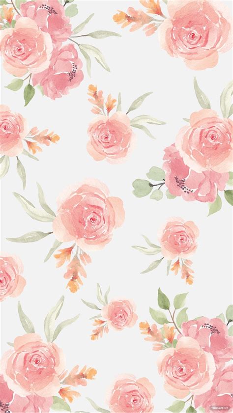 Vintage Pink Floral Background