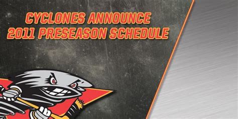 Cyclones Announce 2011 Preseason Schedule - Cincinnati Cyclones