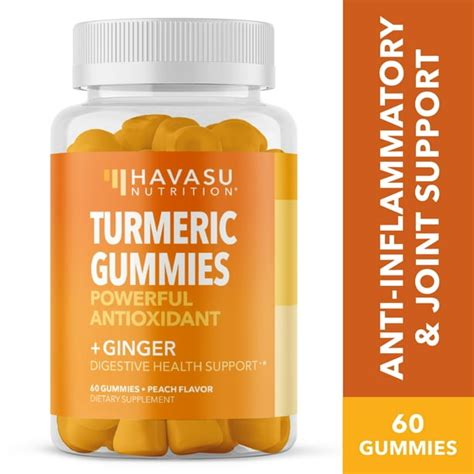 Havasu Turmeric Gummies With Ginger Vegan 95 Curcumin Gummies For Superior Immune Defense