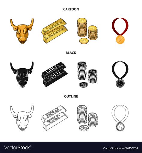 Gold logo set Royalty Free Vector Image - VectorStock