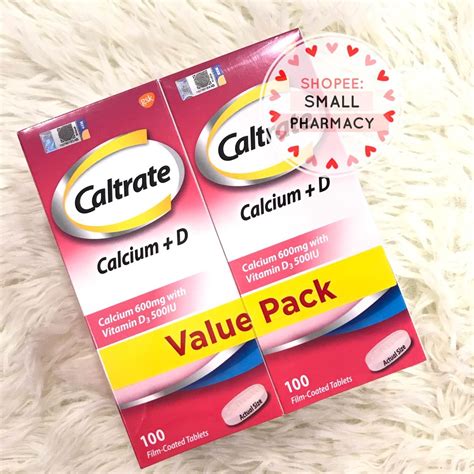 Caltrate Calcium With Vitamin D Twin Pack 600d 100s X 2 Shopee Malaysia