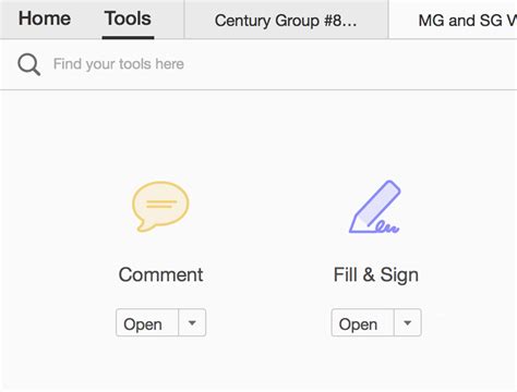 Fill and Sign (electronic signatures) for Adobe Acrobat : Century Group Help Desk