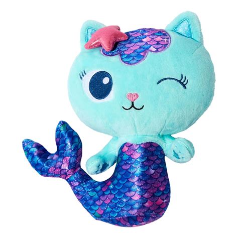 Gabbys Dollhouse Purr Ific Plush Mercat Mermaid Cat Aura In Pink Inc