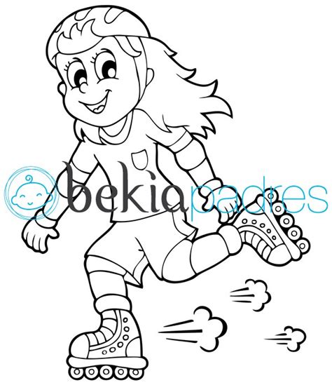 Colorear Dibujo Patinaje Sobre Ruedas Para Dibujos Y Pelautscom Pictures