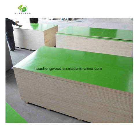 Mm Green Blue Plastic Film Faced Formwork Concrete Plywood China