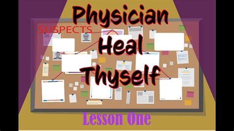 Physician Heal Thyself Youtube