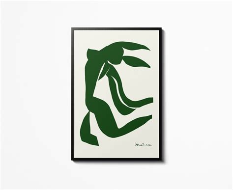 Henri Matisse Nude Green Poster Vintage Wall Art Exhibition Etsy