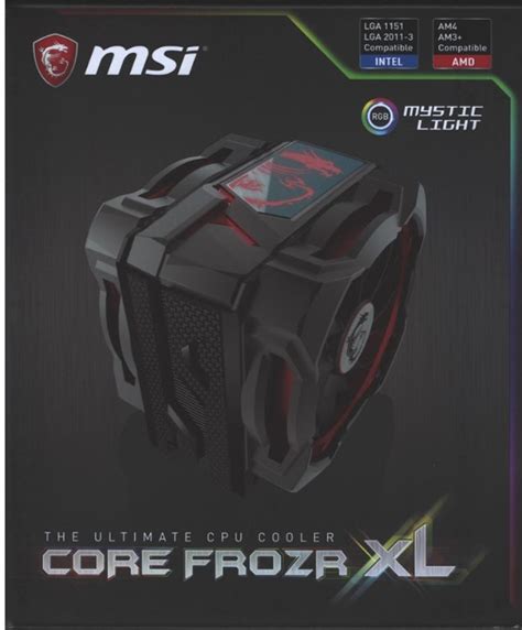 MSI Core Frozr XL CPU Cooler Review Introduction Packaging