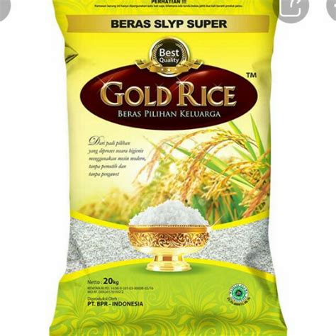 Jual BERAS GOLD RICE PREMIUM 5KG Shopee Indonesia