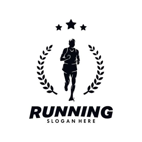 Premium Vector Running Man Silhouette Logo Design Vector