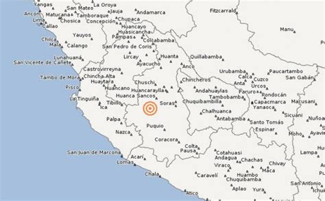 Sismo De 43 Grados Se Registró En Ayacucho Regiones Actualidad La Prensa Peru