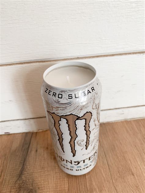 Candle Energy Drink Monster Energy White Scented Candle Etsy