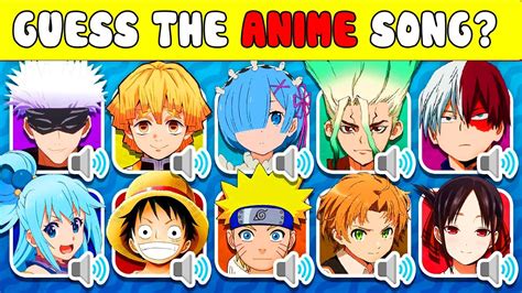 ANIME OPENING QUIZ Guess The Anime Opening Quiz One Piece