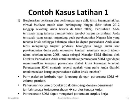 Contoh Kasus Sdm Pembahasan Soal