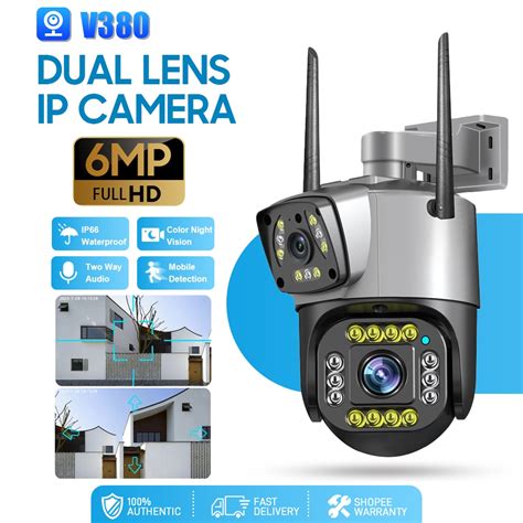 V V Outdoor Cctv Dual Camera Wifi Connect To Cellphone Dual Lens