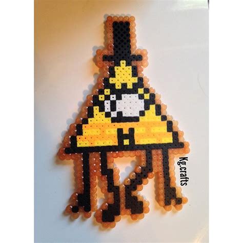 Bill Cipher Gravity Falls Perler Beads By Kg Crafts Crafts Perler