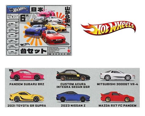 Hot Wheels Streets Of Japan Car Culture 6 Piece Car Set For Sale Online