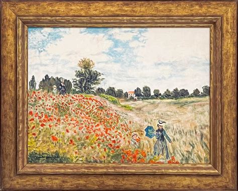 The Poppy Field 1873 - Claude Monet - Replica Artwork