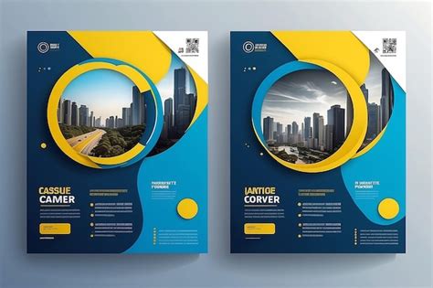 Poster Flyer Pamphlet Brochure Cover Design Layout With Circle Shape