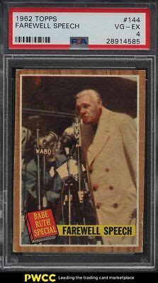 Mavin Topps Babe Ruth Farewell Speech Psa Vgex