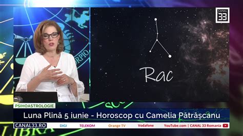 Horoscop RAC cu Camelia Pătrăşcanu Luna Plină 5 iunie YouTube