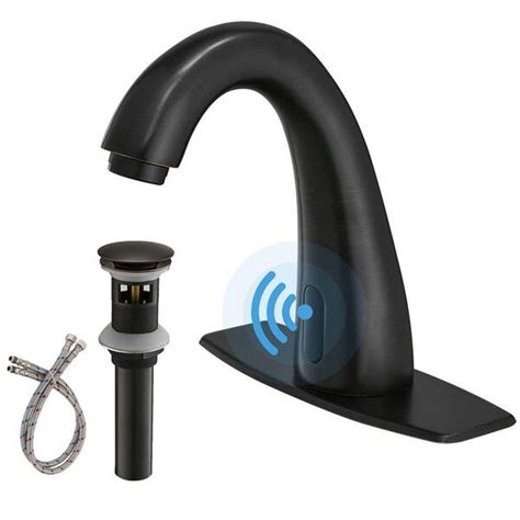 Bwe Automatic Sensor Touchless Bathroom Sink Faucet With Deck Plate