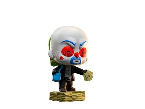 The Dark Knight Trilogy Cosbi Mini Figure The Joker Bank Robber 8cm