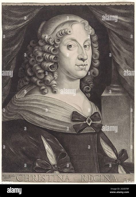 Portrait Of Christina Queen Of Sweden Stock Photo Alamy