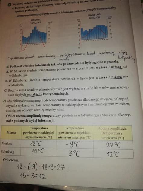 Wykonaj Zadania Na Podstawie Klimatogramów Dla Dwóch Europejskich Miast