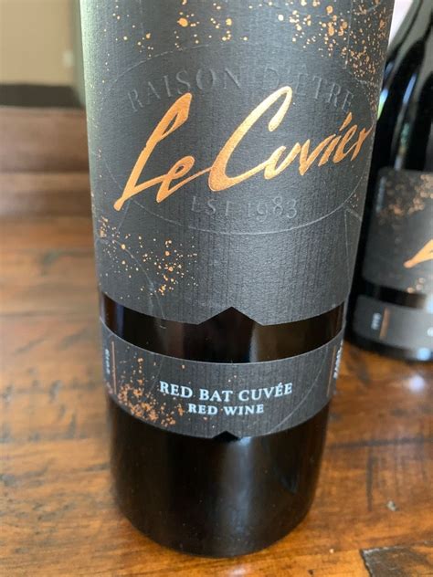 2019 Le Cuvíer Red Bat Cuvée USA California Central Coast Paso