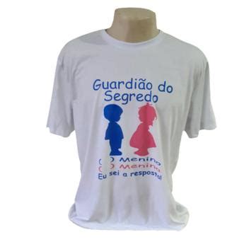 Camisa Branca Personalizada Ch De Revela O Eu Sei O Segredo Guardi O