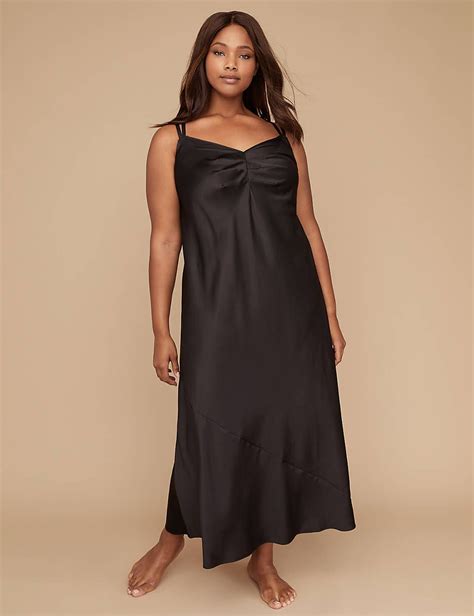 Satin Sleep Gown Plus Size Sleepwear Gowns Lounge Wear