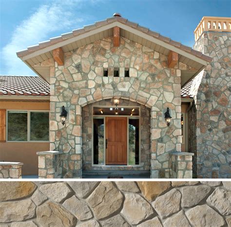 Cultured Stone Dressed Fieldstone Aspen A Traditional Rustic Cabin