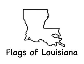 Flags of Louisiana Coloring Sheets by Proverbs 18 15 | TpT