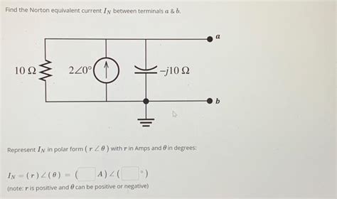 Solved Find The Norton Equivalent Current IN Between Chegg