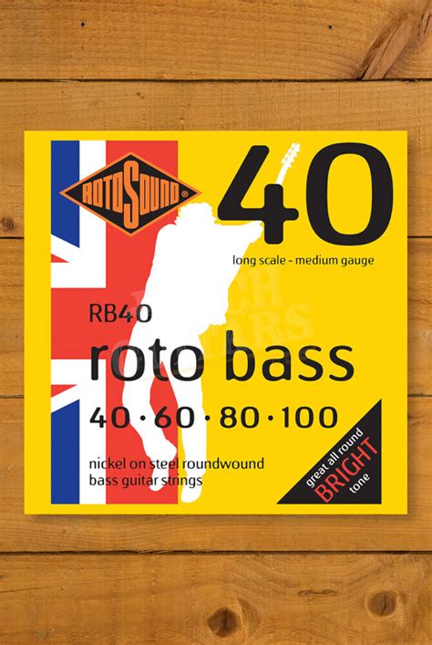 Rotosound Rb40 Roto Bass Nickel Long Scale 4 String 40 100