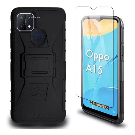 Funda Protector P Oppo A15 Uso Rudo Con Clip Mica MercadoLibre