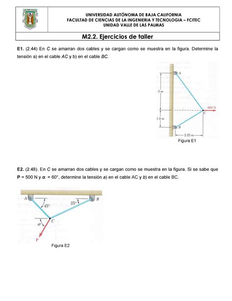 Taller Aplicaci N De Ecuaciones De Equilibrio Warning Tt