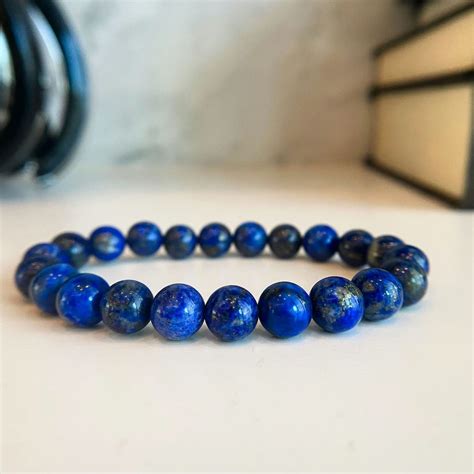 Noble Lapiz Lazuli Bracelet Authentic Blue Gemstone Bracelet By ASANA