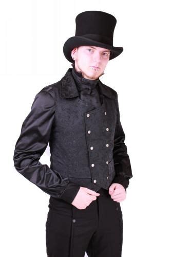 Mwcec Mens Ella Brocade Steampunk Waistcoat Waistcoats